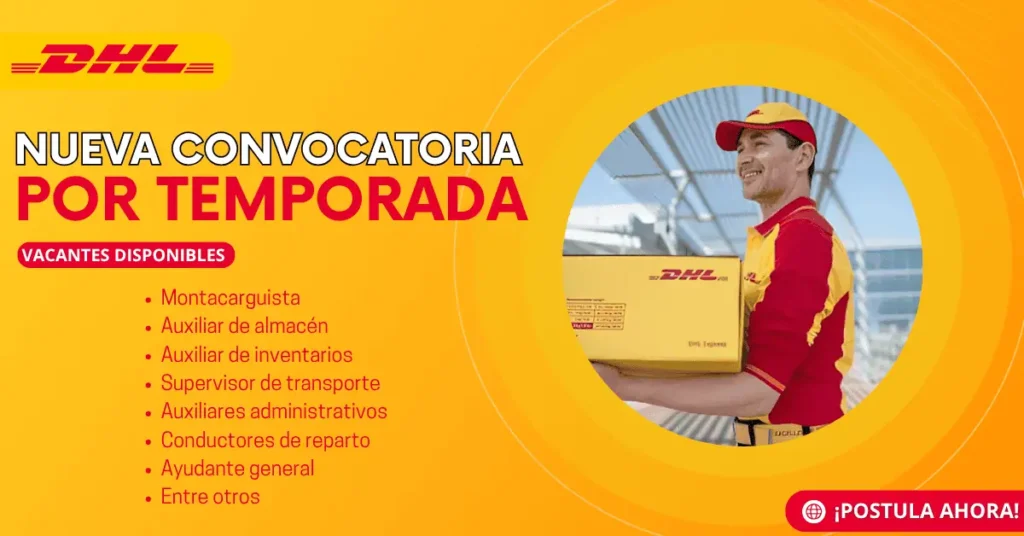 OPORTUNIDAD DE TRABAJO EN DHL